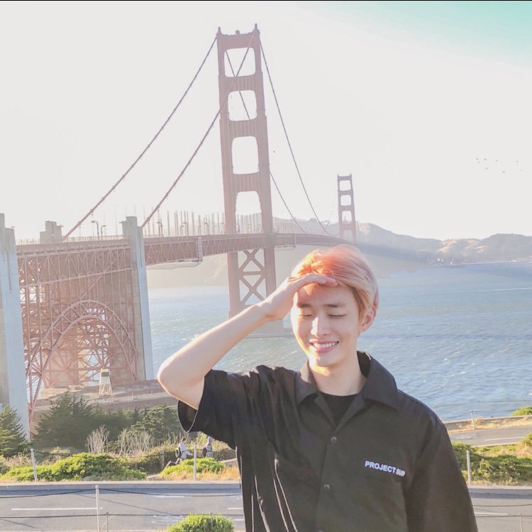 ps: being a  #yoonhwi stan means you gotta embrace the matchy things.so let's started with this. their 'legendary' lovecafe at golden gate bridge 