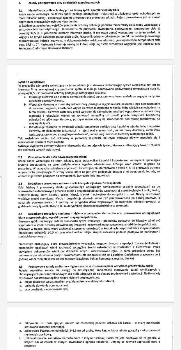 IGH_PL's tweet image. W związku z zagrożeniem #koronawirus przedstawiamy przygotowaną przez nas przykładową procedurę do natychmiastowego wprowadzenia w zakładach mięsnych i spożywczych do wykorzystania @GIS_gov @RzecznikMSP @MinRozwoju @MRiRW_GOV_PL @PiotrMuller @RadioMaryja @tvp_info @wPolityce_pl