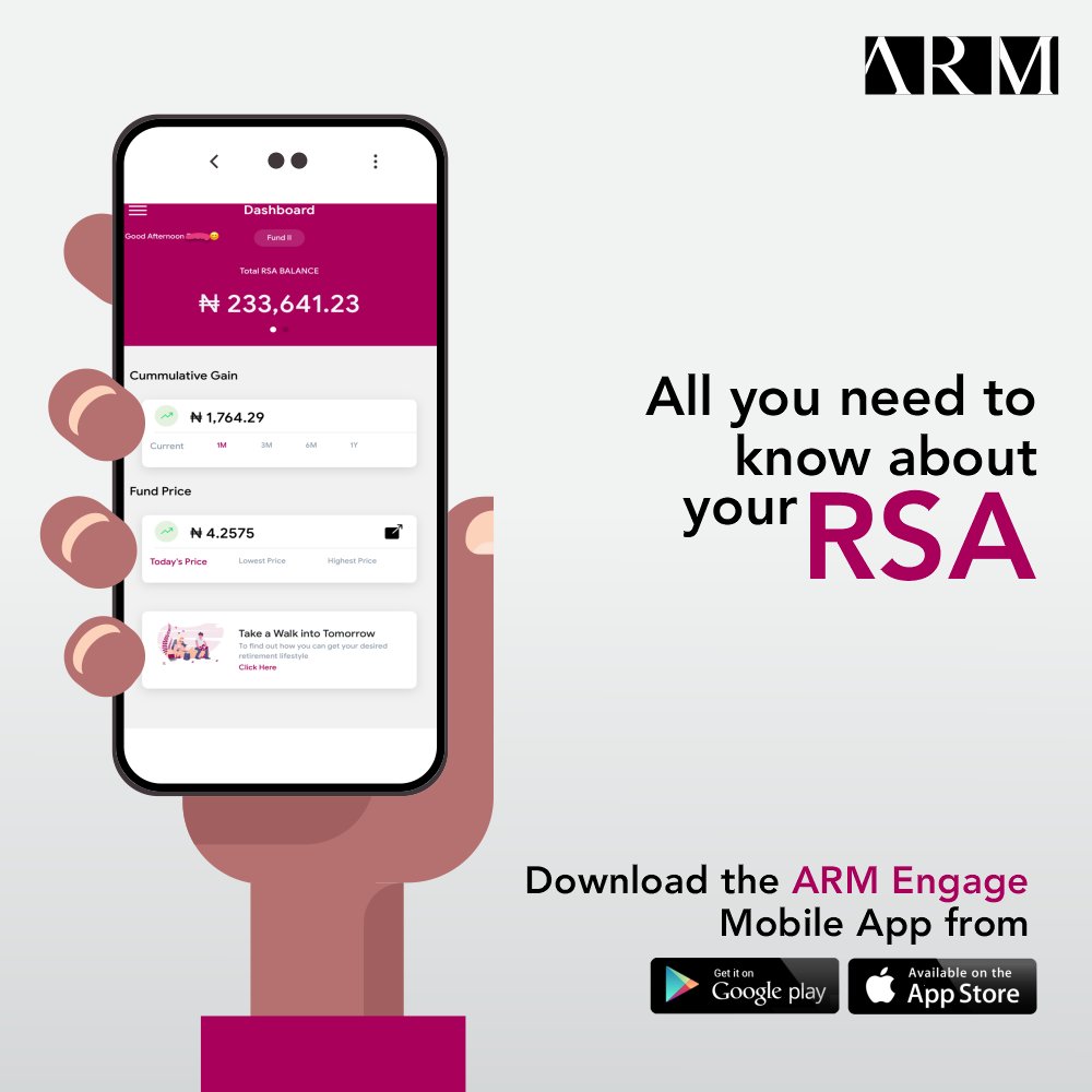 armengage's tweet photo. It doesn't get easier than the ARM Engage app. Simply download and stay up-to-date on how your retirement saving is growing and much more.
#TomorrowIsLookingGood
#ARMEngageApp https://t.co/VCd0RVrwpw