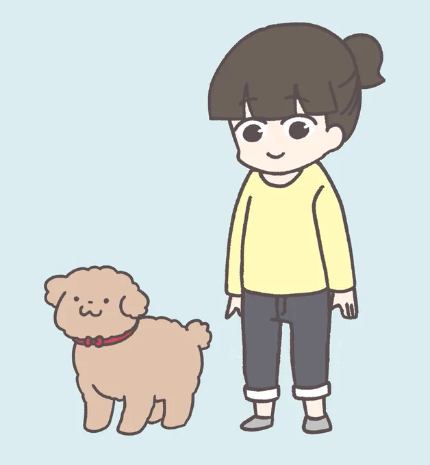 いぬほん登場人物①

ヤヨイ

犬飼家の長女。アラサー。在宅の仕事をしつつ実家でモカや家族と暮らしている。よく犬のことを擬人化して妄想している。

モカ

トイ・プードル(♂・5歳)。犬飼家のアイドル。自分がかわいいことを自覚している。 