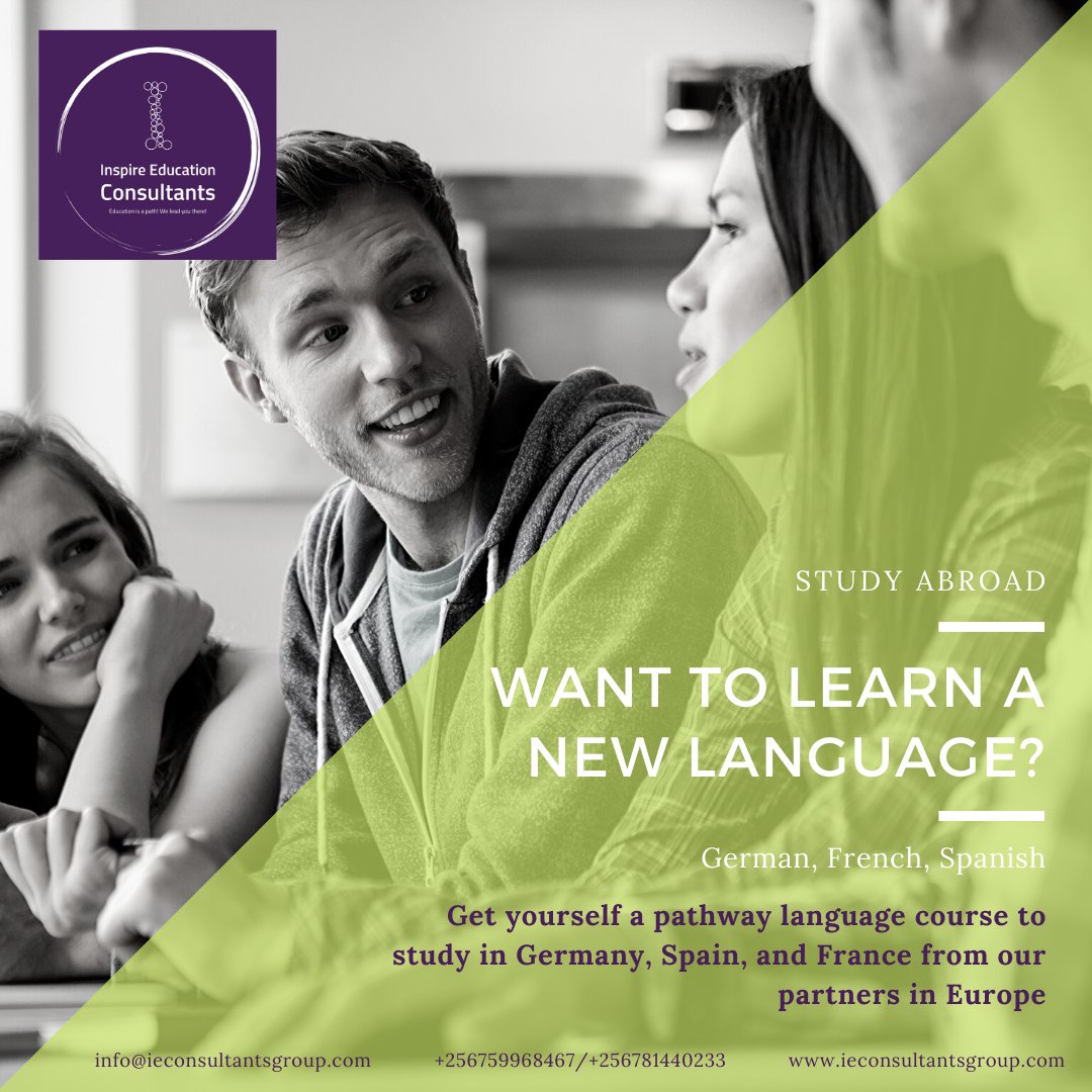 iec_group's tweet photo. Did you know that to get a tuition-free university education in Germany, you have to do a pathway course in the German Language? We have you covered with our partners in Europe. Get enrolled for a pathway course with us. Call +256759968467/+256781440233 for more details. https://t.co/5XCzZGvGUy