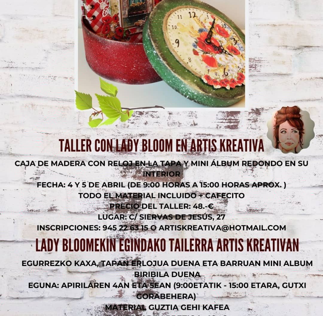 KreativaArtis's tweet photo. Hola a tod@s!, hoy os invitamos a dar una vuelta por la bellísima Toscana, y que mejor forma que con este taller que sera en Artis kreativa con @lady.bloom , os dejamos toda la información en las fotos. #ciaobella #comerciolocal #manualidades #ladybloom https://t.co/T3fhiPcCga
