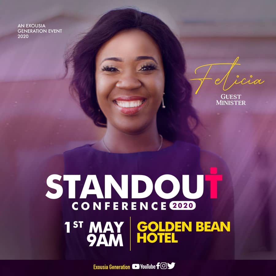 ExousiaG's tweet photo. Minstrel Felicia will minister at Standout Conference 2020....come let's give God all the praise.
#AtmosphereofPraise
#AtmosphereofWorship
#StandoutConference2020
#NotbyMIGHT
#NorbyPOWER
#ExousiaGeneration
#GoldenBeanhotel https://t.co/IrpFJSnPxA
