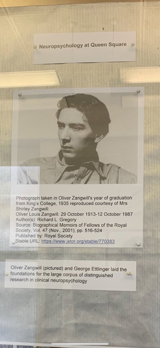 Couldn’t help but take a pic of a tribute of the great man himself, in the library at @QSNeurosurgery @OliverZangwill