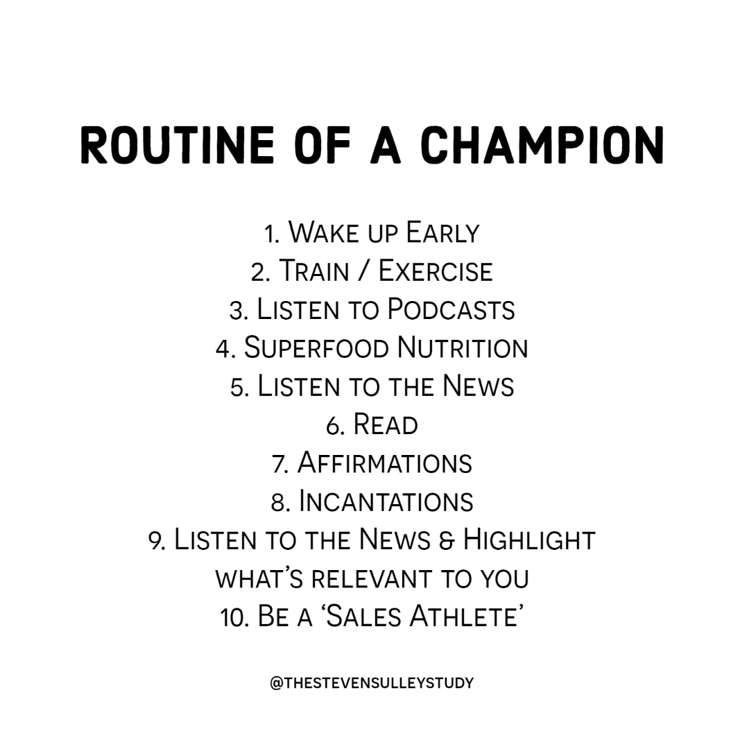 My day to day routine and how I achieve mini successes throughout it. Despite what seems like an, "impossible" list, I still enjoy family time and work in multiple businesses. ⁠⁠A routine will help you to achieve the larger goals, and is key in anything we do 👊⁠