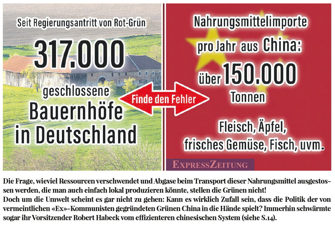 MagazinMetanoia's tweet photo. Die Folgen des #Bauernsterbens: #Import aus #Rotchina

Aus unserer Ausgabe Nr. 31: 
Hinter der Maske des Friedens: Die hybride Kriegsführung
https://t.co/HFeuwkB7Yl #china #hybriderkrieg #deutschland #europa #eu https://t.co/HumlOf6Vyi