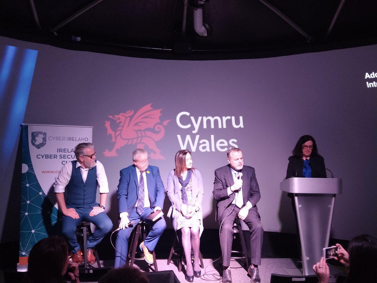 We're connecting the Irish 🇮🇪 & Welsh 🏴󠁧󠁢󠁷󠁬󠁳󠁿 Cybersecurity Clusters at #WalesWeek @EPICMuseumCHQ this morning. Discussing:
- sharing best practices
- initiatives to address skills shortage
- biz dev opportunities
@CyberWales @WelshGovernment