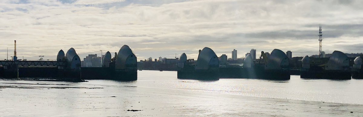 gbtpo's tweet photo. The Thames Barrier is closing this morning to protect central London from flooding @AlanBarrierEA tells us this is the 190th time the barrier has closed #HighSpringTide @RoyLilley https://t.co/IRHbzEyhgL