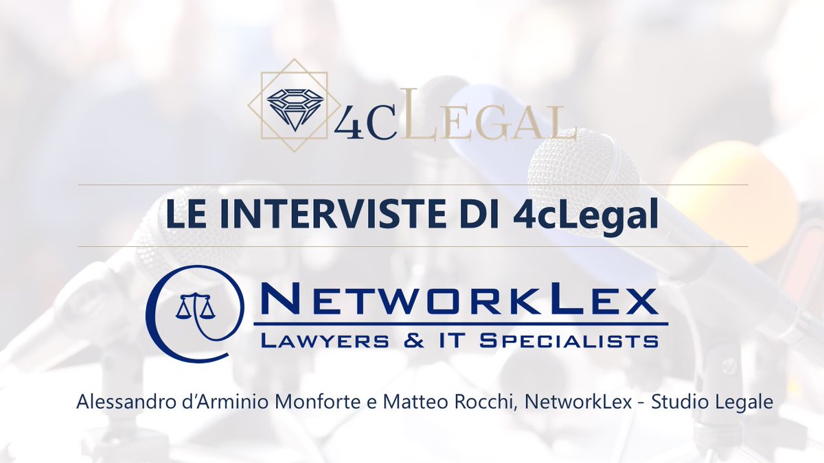 Le passioni per il diritto e per l'informatica di Alessandro d'Arminio Monforte e Matteo Rocchi, amici prima che colleghi, hanno trovato la giusta sintesi nella pratica professionale di NetworkLex - Studio Legale. 
Leggi l'intervista: bit.ly/2W20uKF