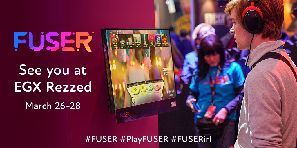 FUSERgame's tweet photo. See you at EGX Rezzed, March 26-28 #FUSER #PlayFUSER #FUSERirl https://t.co/pfPr5c1Per