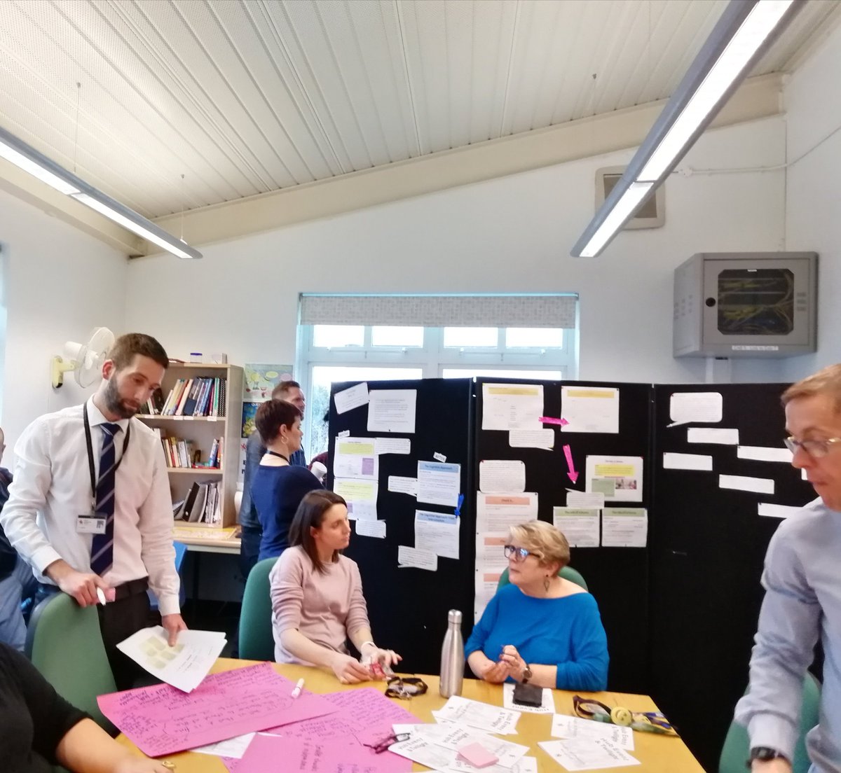Chacecommunity's tweet photo. Day 1 of our Spring Teaching and Learning Hub event. Already 40 staff have visited the Hub. We are looking at Stages of Practice based on Rosenshine's Principles. Some brilliant discussions and useful examples. https://t.co/jX5jNneWzS