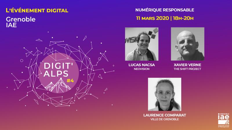 Grenoble_IAE's tweet photo. [Le numérique &amp; l'écologie, compatibles ?]
C'est parti pour 2è jour de la @iae_digitalps autour d'un sujet très actuel : l’impact du #numérique sur l’#écologie en présence de 3 experts  !📆Mercredi 11 mars 2020 de 18h à 20h📍à Grenoble IAE➡inscriptions https://t.co/iegwKBwizt https://t.co/DiOoUuUpOJ