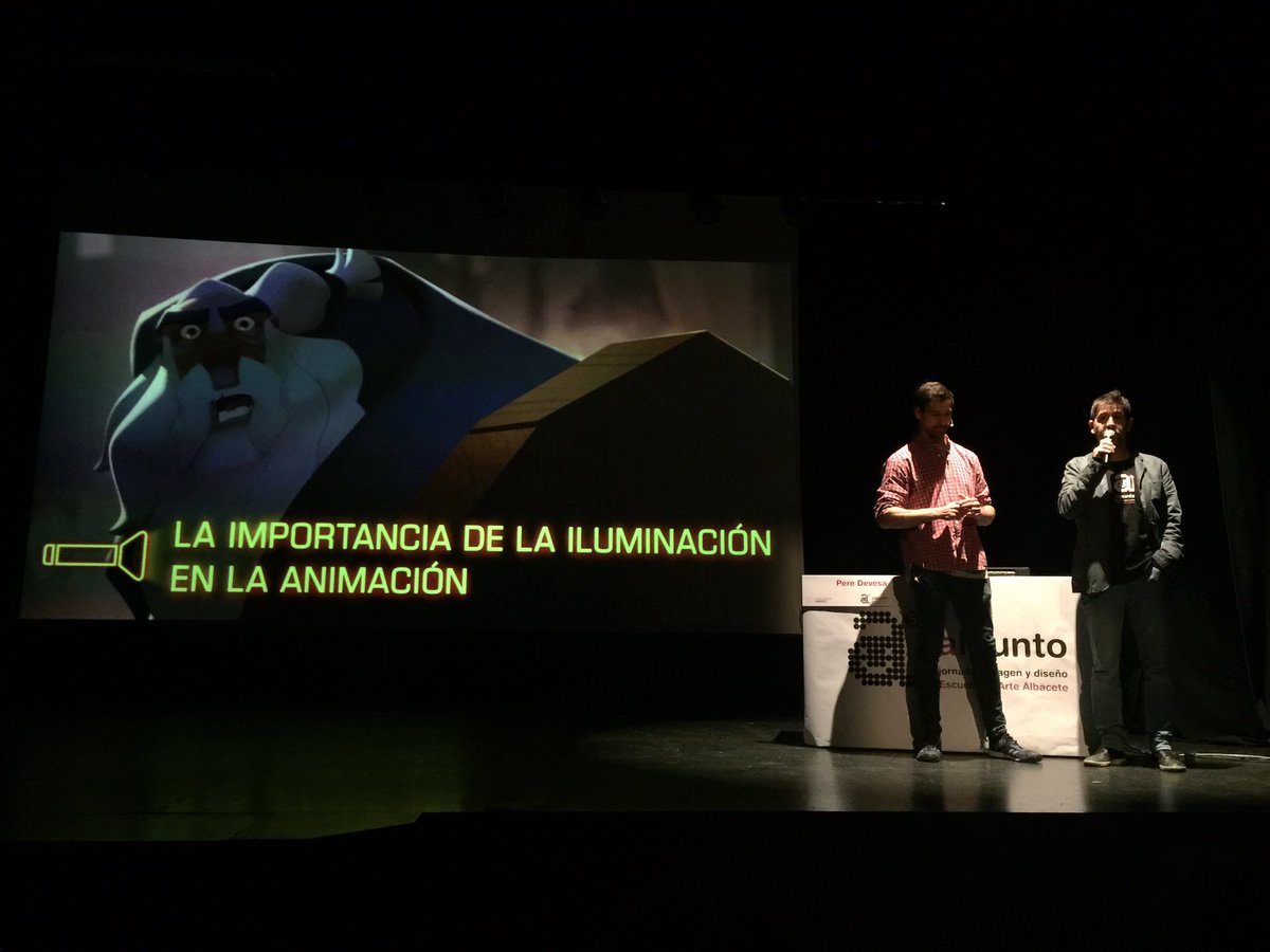EAAlbacete's tweet photo. Pere Devesa nos muestra sus trabajos en ilustración editorial, videojuegos, #lighting #2Dlighting #iluminación, #Klaus #conceptart
#PereDevesa #ilustrador #animador #ilustracion #animacion #lightingartist
#ponencias #talleres #alpunto #escueladearte #castillalamancha #albacete https://t.co/M6YKcin93b