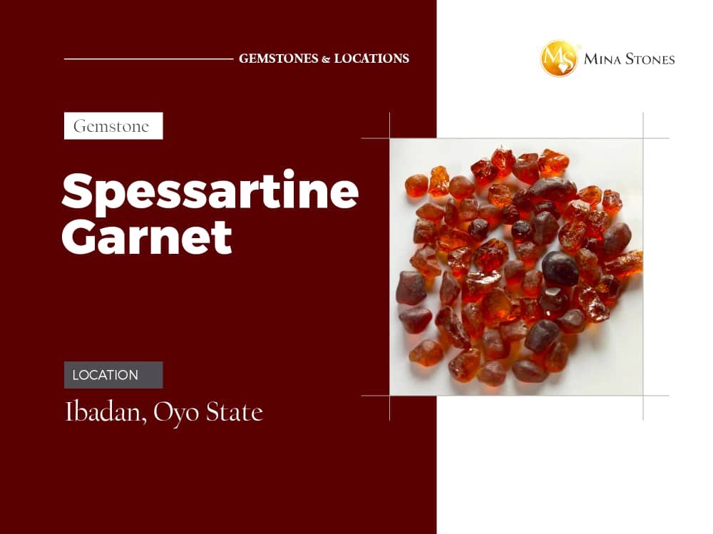 MinaStones's tweet photo. #FunFact: 
Do you know that the gemstone - Spessartine Garnet is found in Ibadan, Oyo State, Nigeria?

#GemEdu101 https://t.co/UcoZG3Baqs