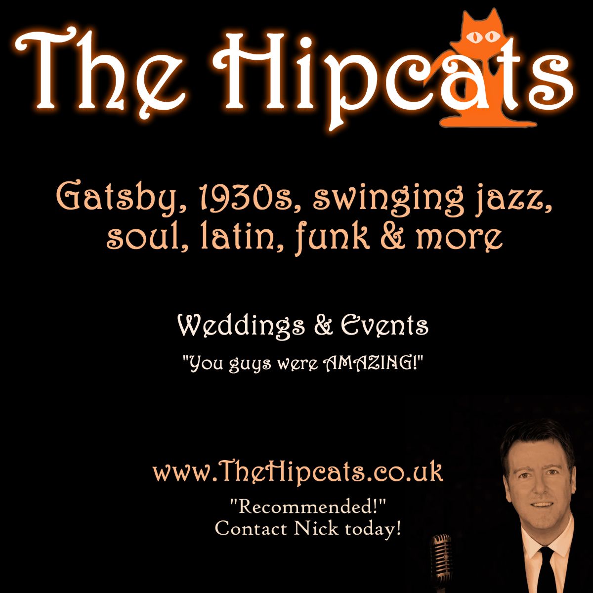 hipcatmusic's tweet photo. Performing live all week at Cheltenham Races.  If you need jazz &amp; swing and a great band at your event then get in touch with Nick today.
.
#cheltenhamraces #goldcup #thehipcats #hipcatmusic #jazzband #swingband #weddingband #cheltenhamjazzband #gatsbyjazzband #costwolds #wedding https://t.co/xm6AycBZnS