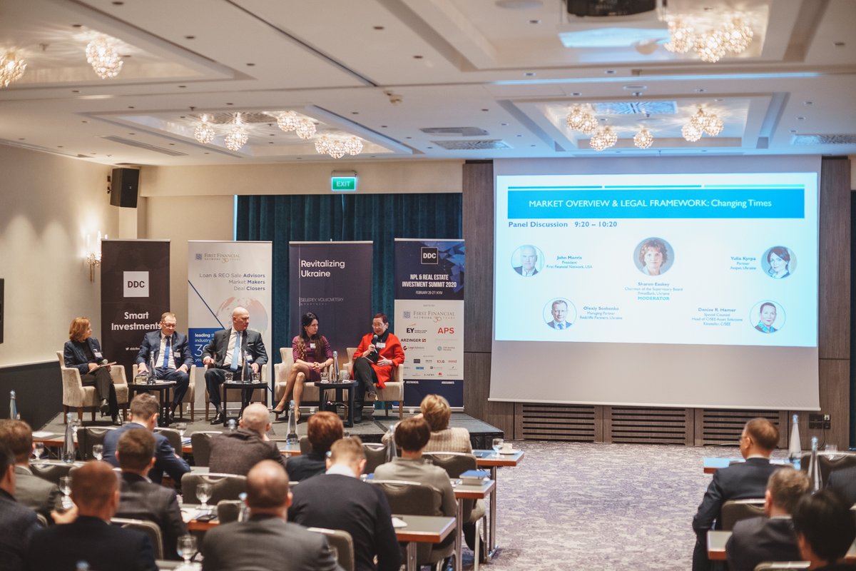 KinstellarO's tweet photo. Kinstellar lawyers Denise Hamer and Andriy Nikiforov speak at #NPL &amp; Real Estate Investment #Summit 2020 in #Kyiv. #intheknow #assetsolutions

https://t.co/PNYbFD8fj0 https://t.co/6ErYYLwCHu