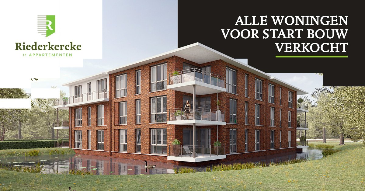 Uitverkocht. Ook het aller laatste appartement van dit stijlvolle appartementencomplex is inmiddels verkocht. Op naar de start bouw! #Nieuwbouw #woningen #ridderkerk