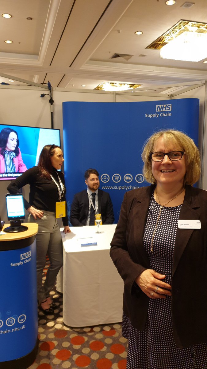 Wow, fab stand here at the CNO for NHS Supply Chain. Thanks so much to Karen Hudson from Tower 1 (@DHLsupplychain)for staffing the stand today. I'm looking forward to a great agenda and to meeting members of the CNO Exceptional Leaders Network.