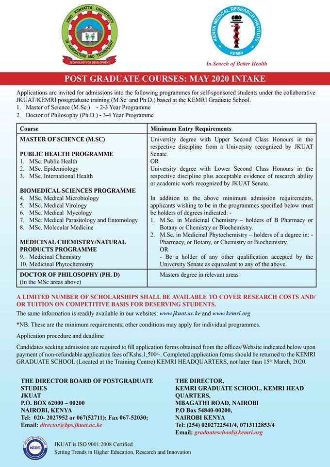 Kenya Medical Research Institute on Twitter "For more Information on