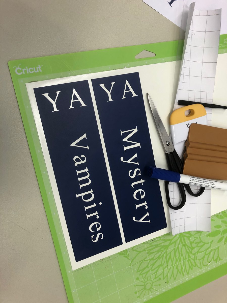 MadisonsLibrary's tweet photo. #Libchatgenrefy A3: What are some of the ways you have promoted your genrefied collection? #LibChatGenrefy Here are some pics of things we have tried. https://t.co/Jdj20Otp1U