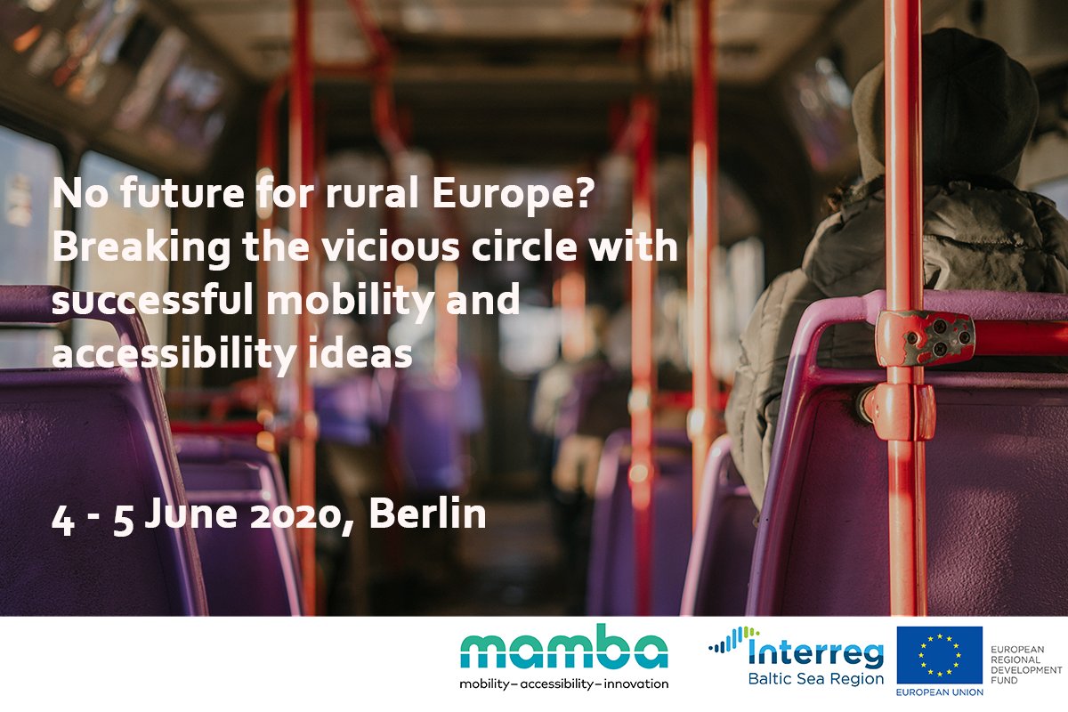 Nordregio's tweet photo. For the past 3 years, #MAMBAproject introduced #RuralMobilitySolutions across the #BalticSeaRegion where there was a lack of #publictransport. To find out more about the results, join the #finalconference. We promise two days full of inspiring moments: https://t.co/Bk93Wt9pGa https://t.co/G5UeLLnEr0