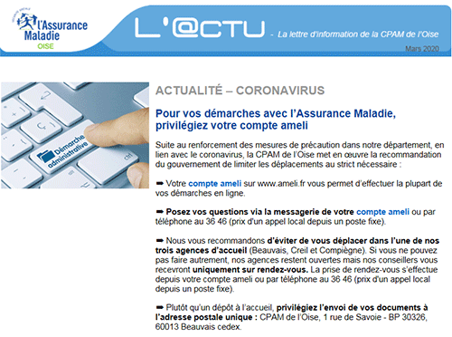 OiseCpam's tweet photo. [L'@ctu, la newsletter de la CPAM de l'Oise] Retrouvez le dernier numéro : https://t.co/UmEtmRjLNv https://t.co/VgysFOjGaq