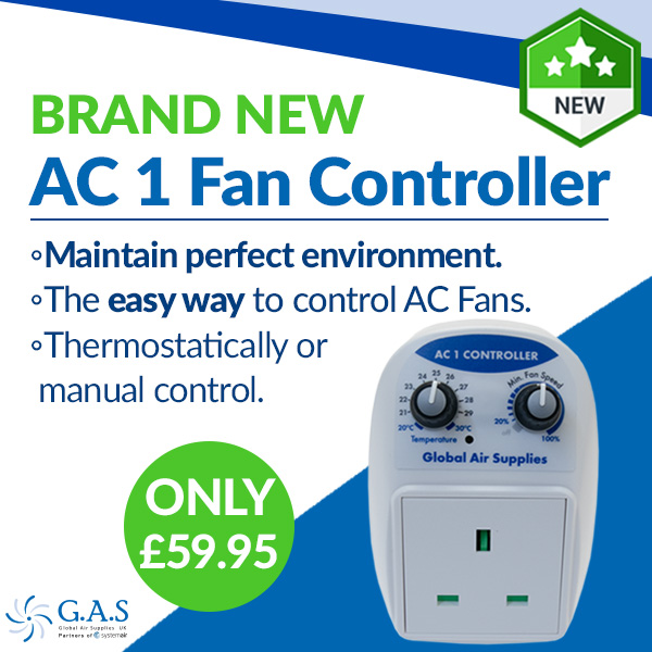Brand New* G.A.S AC1 Fan Controller.
✔️Maintain perfect environment!
The easy way to control AC Fans.
Thermostatically or manual control.
ONLY £59.95!!
#progrow