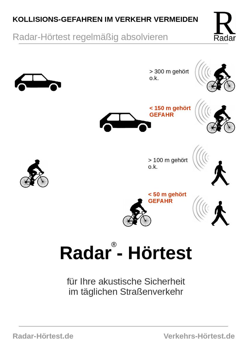 Unterwegs kann viel passieren. Akustische Sicherheit im Straßenverkehr kann man jetzt überprüfen lassen. Mit dem <a href="/RadarHoertest/">Radar-Hörtest</a> . Im modernen Hörakustik-Fachbetrieb. #VerkehrsHörtest #Hörtest #VerkehrsSicherheit #UnfallPrävention