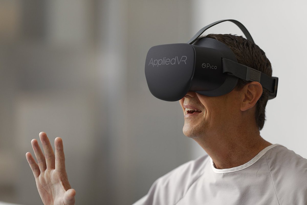 AppliedVR's tweet photo. We are proud to partner with the Veterans Health Administration Innovation Ecosystem to improve the quality of life of U.S. veterans through cutting edge VR programs. 

https://t.co/zOupTeGChk https://t.co/f3zD729pHN