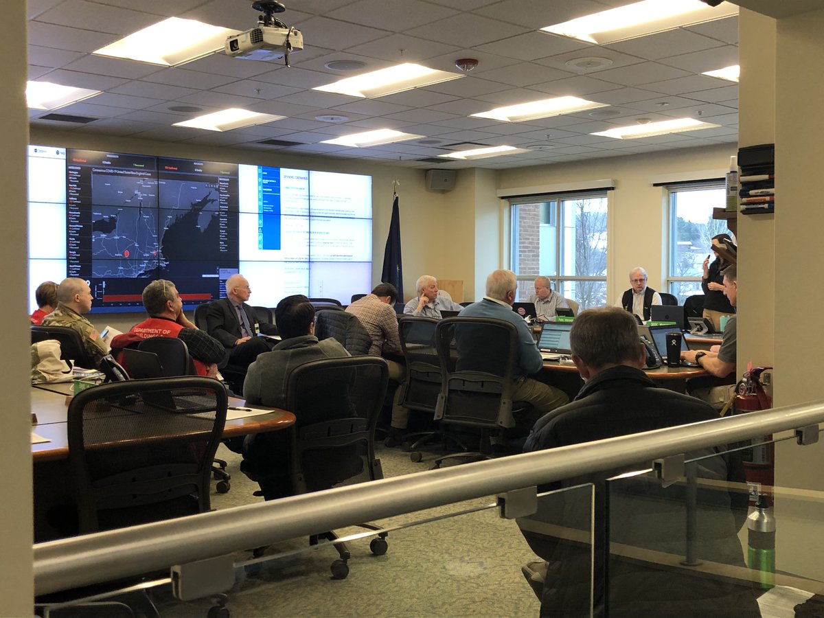 #Coronavid19 Happening now. <a href="/vemvt/">VT Emergency Mgmt</a> is activated and having the morning situational review with numerous state partners. <a href="/healthvermont/">VT Dept of Health</a> <a href="/VTStatePolice/">Vermont State Police</a> #FactsNotFear 
Info - here: healthvermont.gov