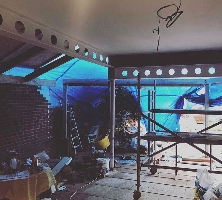 Good to be working with VATRAA Architecture on this North London house. 
Cellbeams now in! 
#structure #structuralengineering #architect #londonhouse #structuralsteelwork