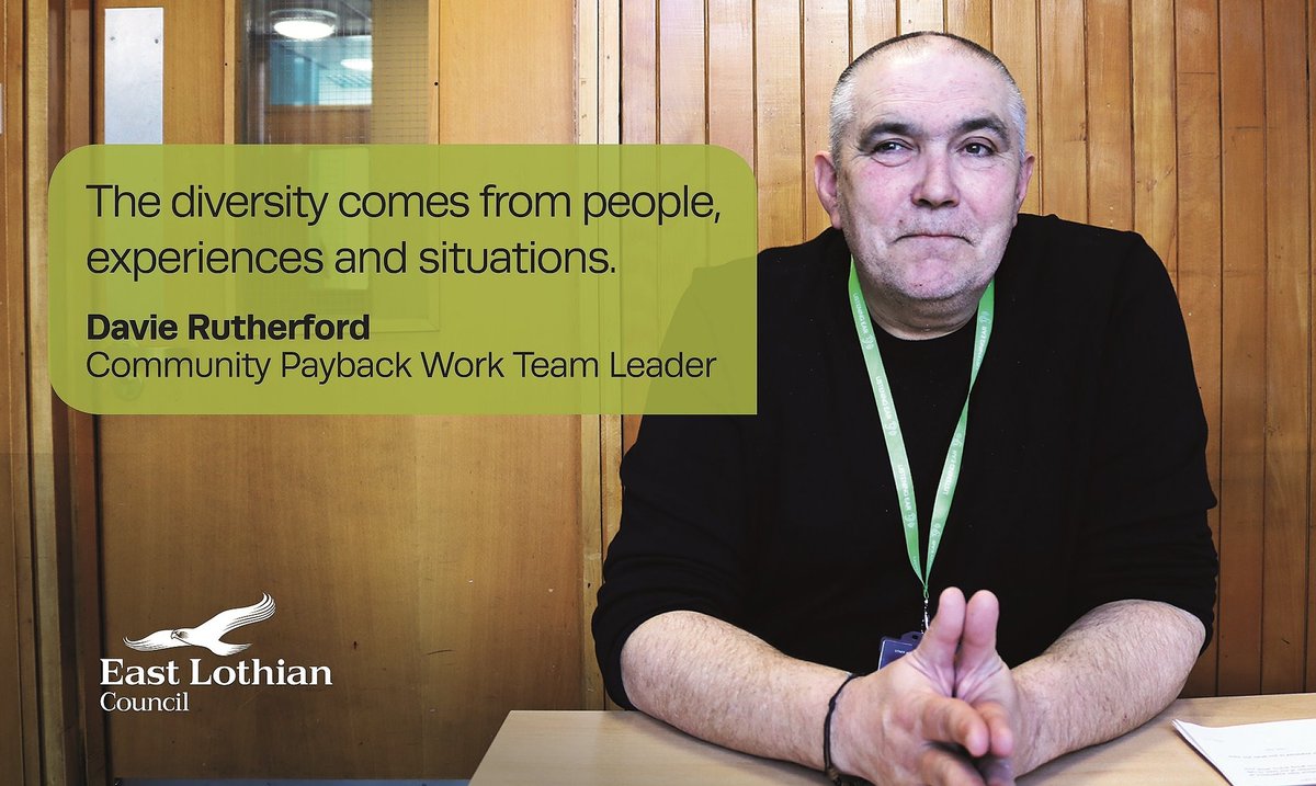 Meet Davie! He leads the Community Payback Work team, with responsibility for coordinating activities for people who have been sentenced to a Community Payback Order. Read Davie's story: socsi.in/F71VL
