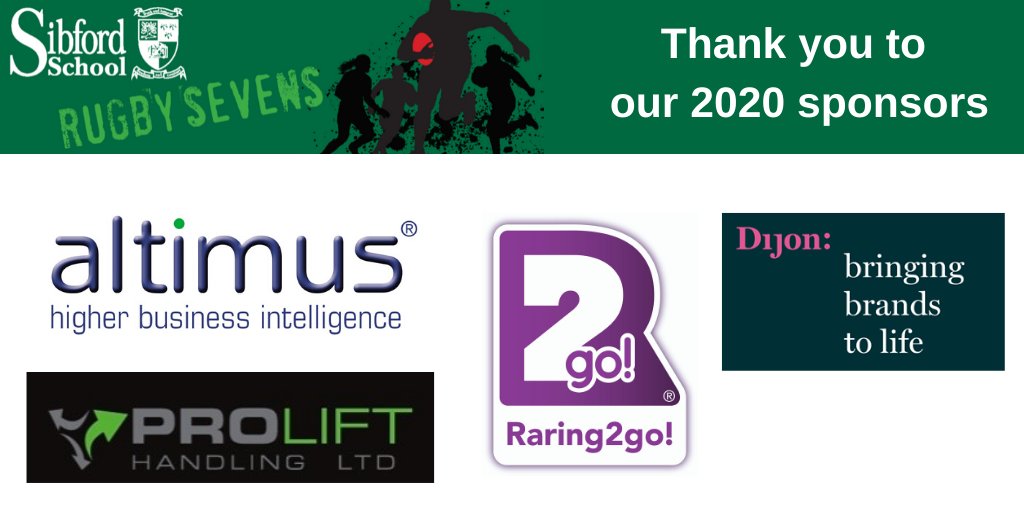 Thank you to the sponsors of the 2020 Sibford Rugby Sevens tournament. Your support is much appreciated by the school and <a href="/SibfordSport/">Sport | Sibford School</a>: <a href="/ProliftIreland/">Prolift Handling Ltd</a> <a href="/R2gBanbury/">R2gBanbury</a> #Altimus <a href="/dijondesigns/">brand-emotion</a>.

#SibfordSport #SibfordSevens #BeYouBeSibford