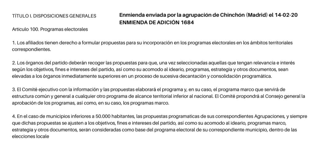 Debatimos la Enmiendas vivas
#CsEresTú