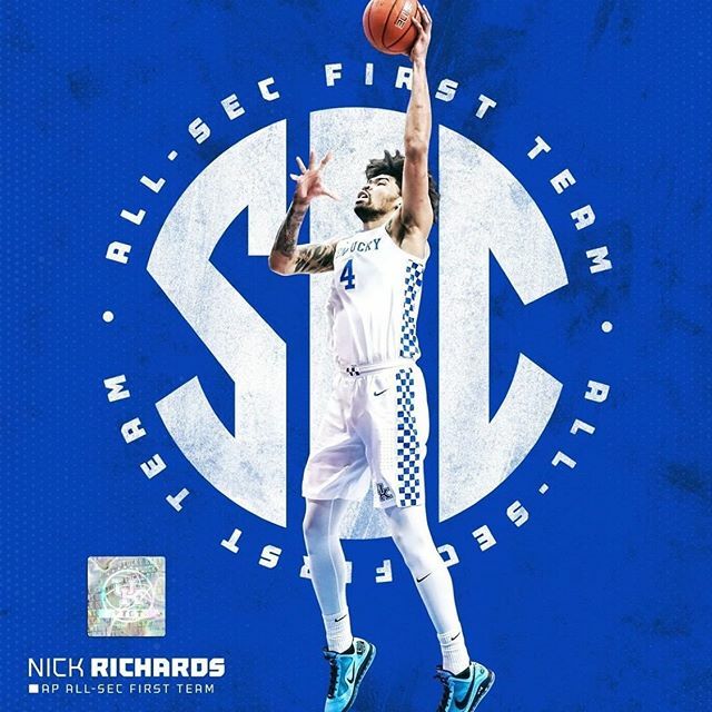ArrestedRecipes's tweet photo. Repost from @kentuckymbb
•
Add AP All-@sec  First Team to @nickrichards_' list

That’s All-SEC First Team from the legaue’s coaches and AP + SEC All-Defensive Team for the junior. 
#BBN #TGT
#WeAreUK https://t.co/D9W6vC2uaj https://t.co/LpzsYHjTDV