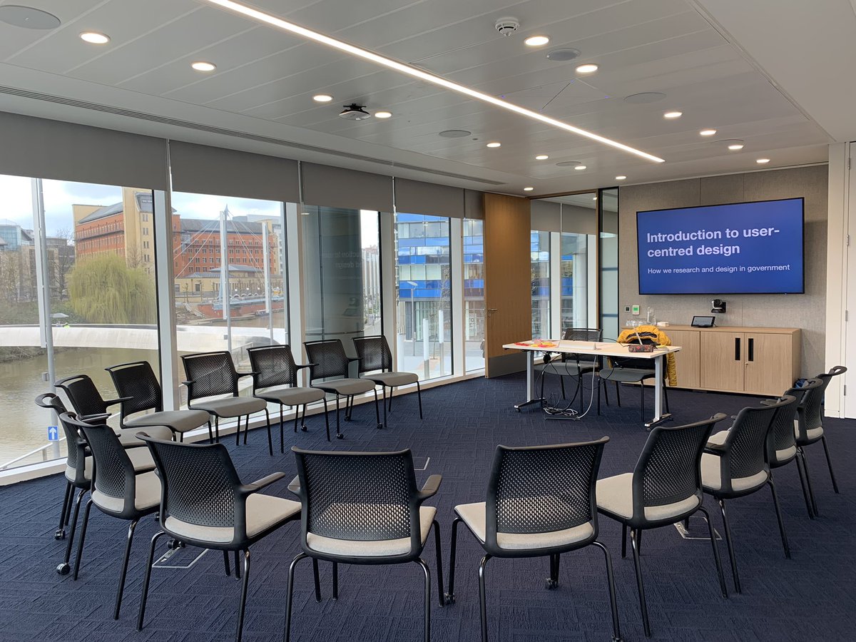 GLJGem's tweet photo. All set for the @GDSacademy Intro to UCD event in Bristol ... just need some delegates now π #startwithuserneeds https://t.co/69goNFeSSX