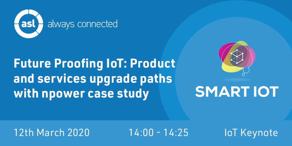 Join us today at @smart_iot for our keynote seminar where we discuss the innovative process of readying npower’s IoT portfolio for smart metering #IoT20 bit.ly/2vwCvbR
