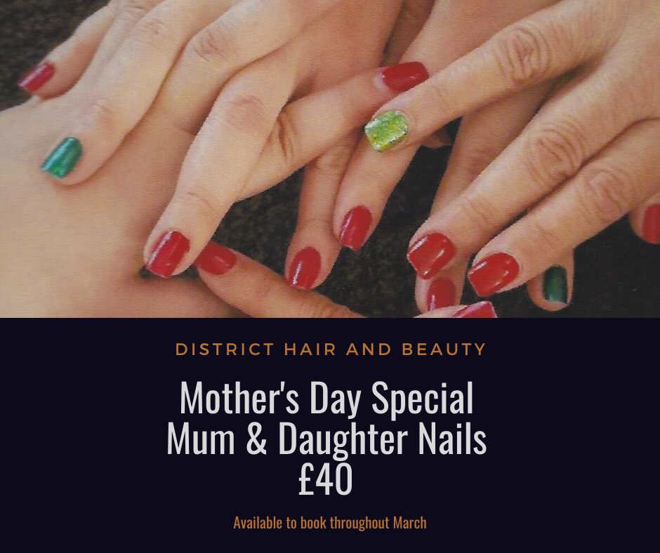 DistrictHairBe1's tweet photo. β¨MOTHERβS DAY SPECIALβ¨
Spend some quality time with your mum, aswell as you BOTH leaving the salon with amazing nails! π§‘Book in today π0161 928 3111
#MothersDay #nails #altrincham #hale #halebarns #saletown #cheshire #knutsford #bowdon #altrinchamnails #halenails #love https://t.co/LT6PQZCYXp