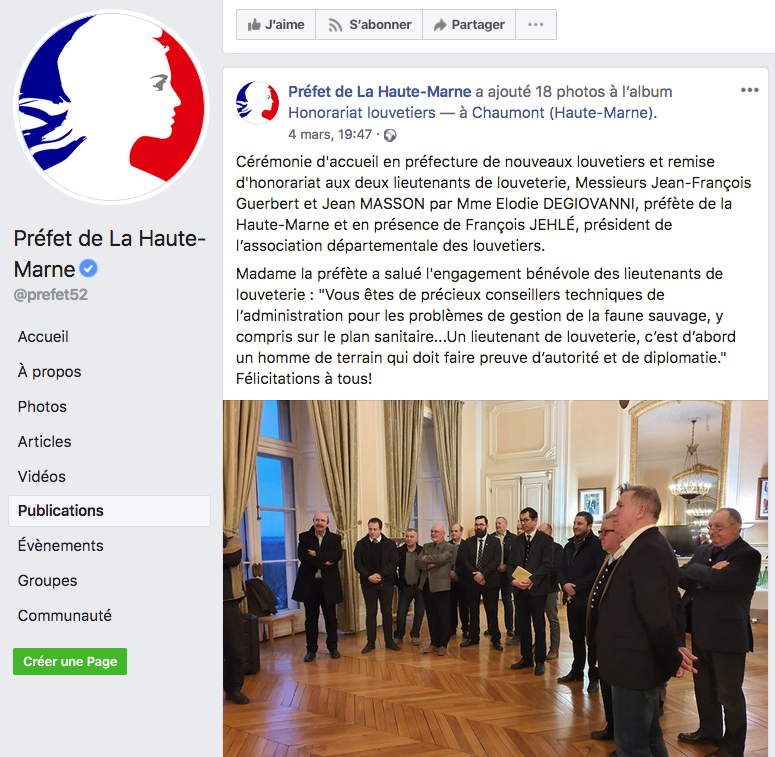 ASPASnature's tweet photo. ⚠️UNE MÉDAILLE POUR UN DÉTERREUR DE BLAIREAUX, telle est la récompense de @Prefet52 à un lieutenant de louveterie fraîchement retraité et président de l’Association Française des Equipages de Vènerie Sous Terre (https://t.co/NVMl95w5R5)... Déterrage = barbare, cruel et inutile ! https://t.co/CY9p8uas9i