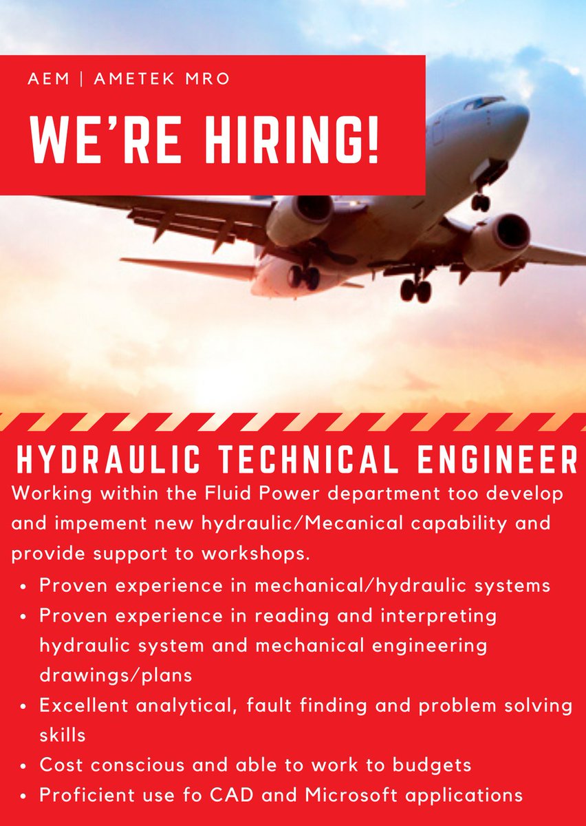 Career Opportunity! 🔊
We have an exciting opportunity for a Hydraulic Technical Engineer at our Ramsgate Facility. 

To find out more info on this exciting new role and to apply click here; buff.ly/39gTX2r