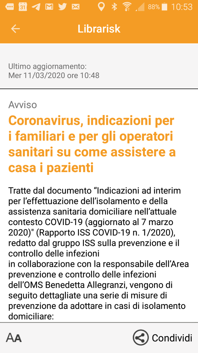 Librarisk's tweet photo. Via @Librarisk, misure prevenzione casi isolamento domiciliare.

Da “Indicazioni ad interim per l’effettuazione dell’isolamento e della assistenza sanitaria domiciliare nell’attuale contesto COVID-19" (Rapporto ISS COVID-19 1/2020)

@DPCgov @MinisteroSalute #COVID19 #Coronavirus https://t.co/NIfkG5cqxb