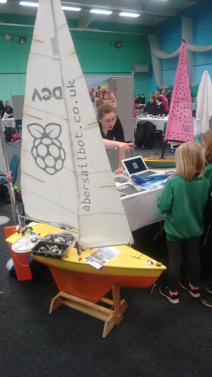 AberSailbot's tweet photo. Showing off our boats to future roboticists at #britishscienceweek https://t.co/KZgzQ5dx7s