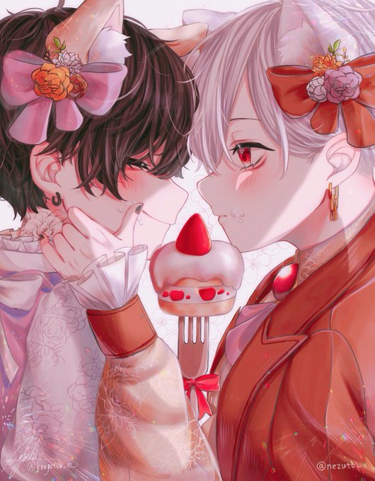 「animal ears strawberry」 illustration images(Oldest)