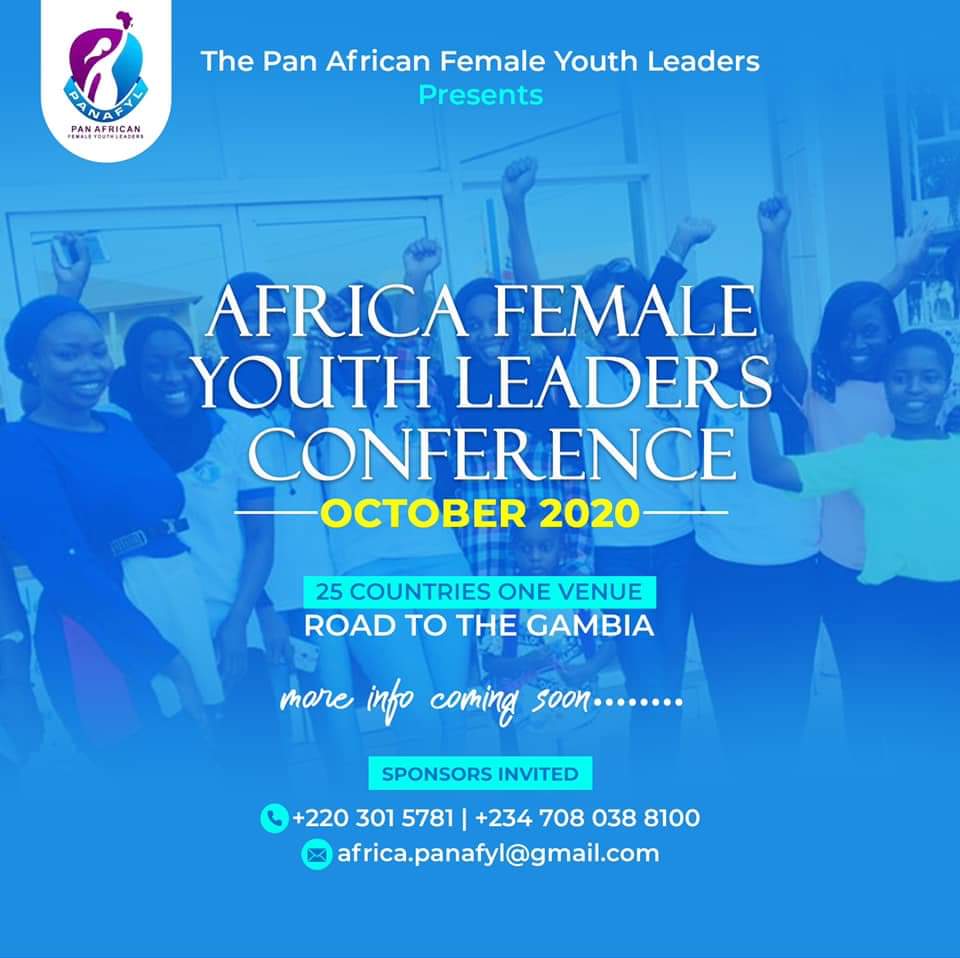 panafyl's tweet photo. Are you Ready??
Africa’s Biggest Female Youth conference.
25 Countries one venue📢📢
Road to BANJUL, The Gambia 🇬🇲
Join us in shaping the next generation of female leaders across Africa!
#AFYLCON2020
#PANAFYL
#RoadToBanjul2020 https://t.co/9hqE3qMUfX