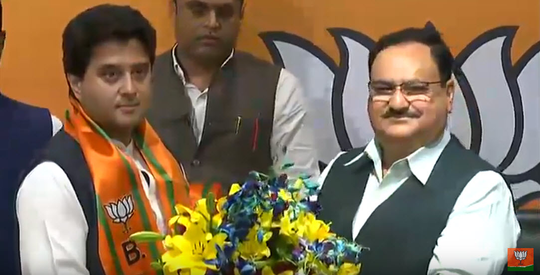 मजबूत विचारों के धनी और राजनीति को जनसेवा का माध्यम मानने वाले ऊर्जावान नेता <a href="/JM_Scindia/">Jyotiraditya M. Scindia</a> जी का <a href="/BJP4India/">BJP</a> में आगमन पर  हार्दिक स्वागत है। हम और आप मिलकर देश और जनता की सेवा कदम से कदम मिलाकर करेंगे। <a href="/BJP4MP/">BJP Madhya Pradesh</a> 
#JyotiradityaScindia #JyotiradityaMScindia