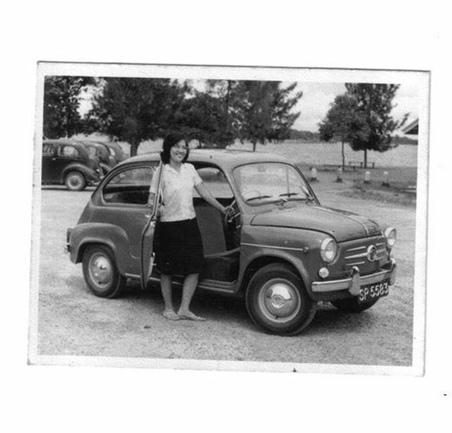 Ian Leong’s grandmother poses with her very first car, a Fiat 600 bought in 1963. Prior to owning this vintage car, the family got around the island via public transport that was not as reliable as it is today. Often, his grandmother had to walk miles to… bit.ly/338UmBO