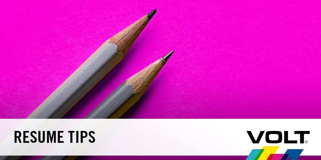 Holly_NDCorn's tweet photo. How can you improve your #resume and improve your chances of getting the next #job? Our team at Volt shares 6 tips: https://t.co/CpvjbgdQnr https://t.co/UWxyLKiMkw