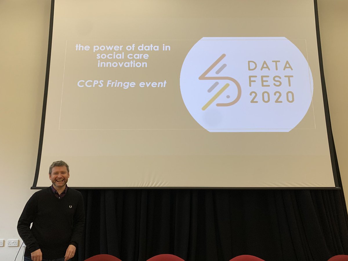 elmosmoe's tweet image. The ever smiling @JCPs40 ready to kick off #DataFest20 @DataFest_ event with @ccpscotland on the power of data in social care innovation. #BeyondData