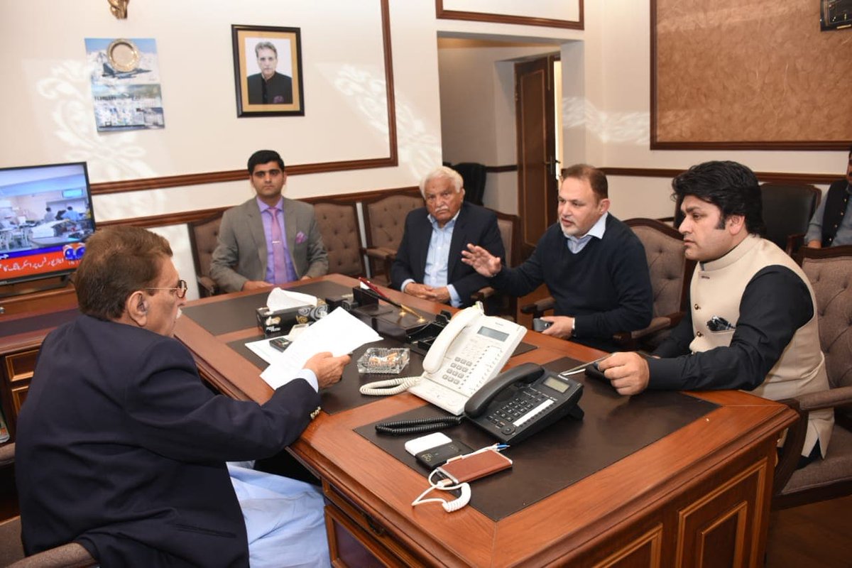Meeting with the Honorable Prime Minister, Raja Farooq Haider Khan, President AJ&amp;K Board of Investment regarding the up-coming Board meeting.