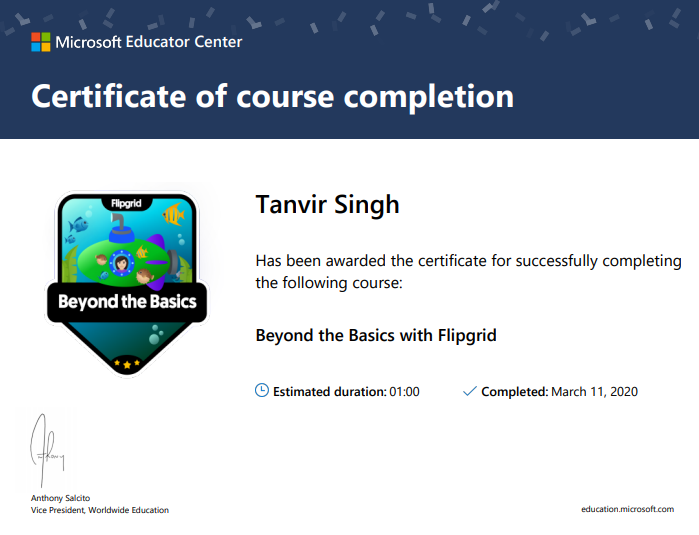 singhtanvir_gt's tweet photo. #HappyToShare @Flipgrid #Beyondthebasics
@MicrosoftEDU #flipgrid #FlipgridFever #MicrosoftEDU
#MoreProjectsToCome on @Flipgrid and @wakelet
@annkozma723 @design2research @amit_nfu
@J4jammy @kyteijas @MisbahGedal @Cnight97 @AnthonySalcito https://t.co/sHqGZ2uW7l